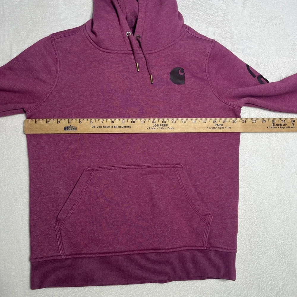 Carhartt Women's Clarksburg Graphic Sleeve Pullover Hoodie Sweatshirt Small 4-6 - Picture 6 of 8